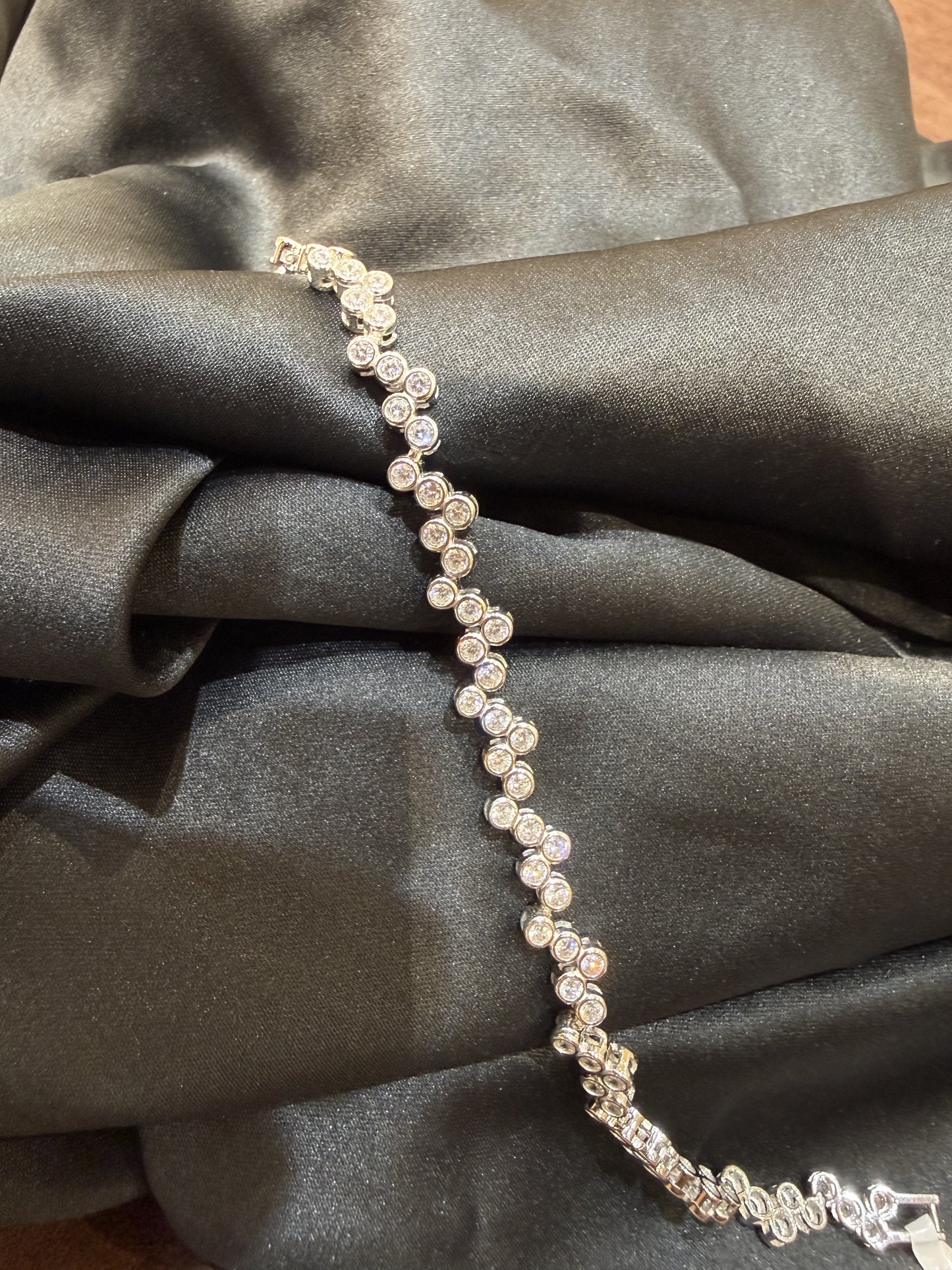 925 Studded SILVER LADIES BRACELET