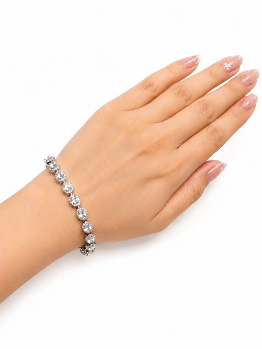 92.5 Sterling Ladies Silver Bracelet