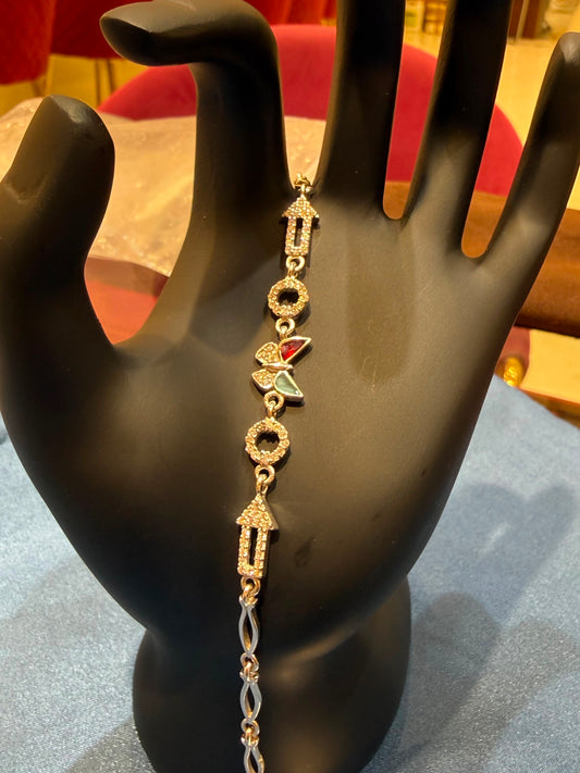 925 Butterfly Charm Ladies Silver Bracelet