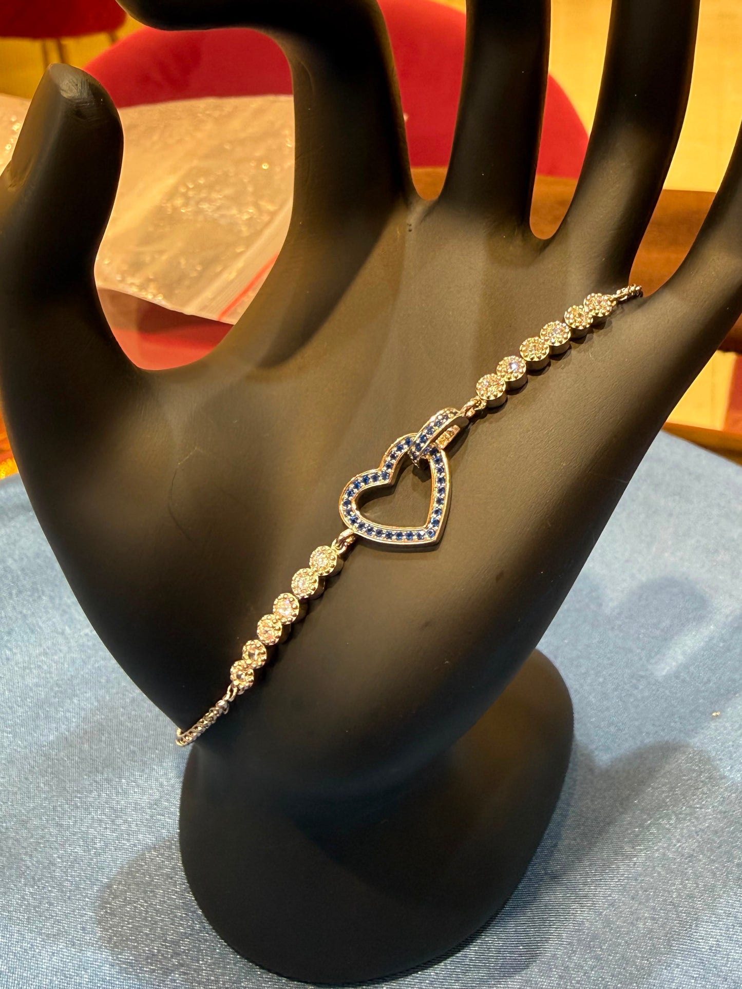 925 Heart Ladies Silver Bracelet