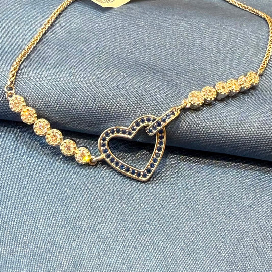 925 Heart Ladies Silver Bracelet