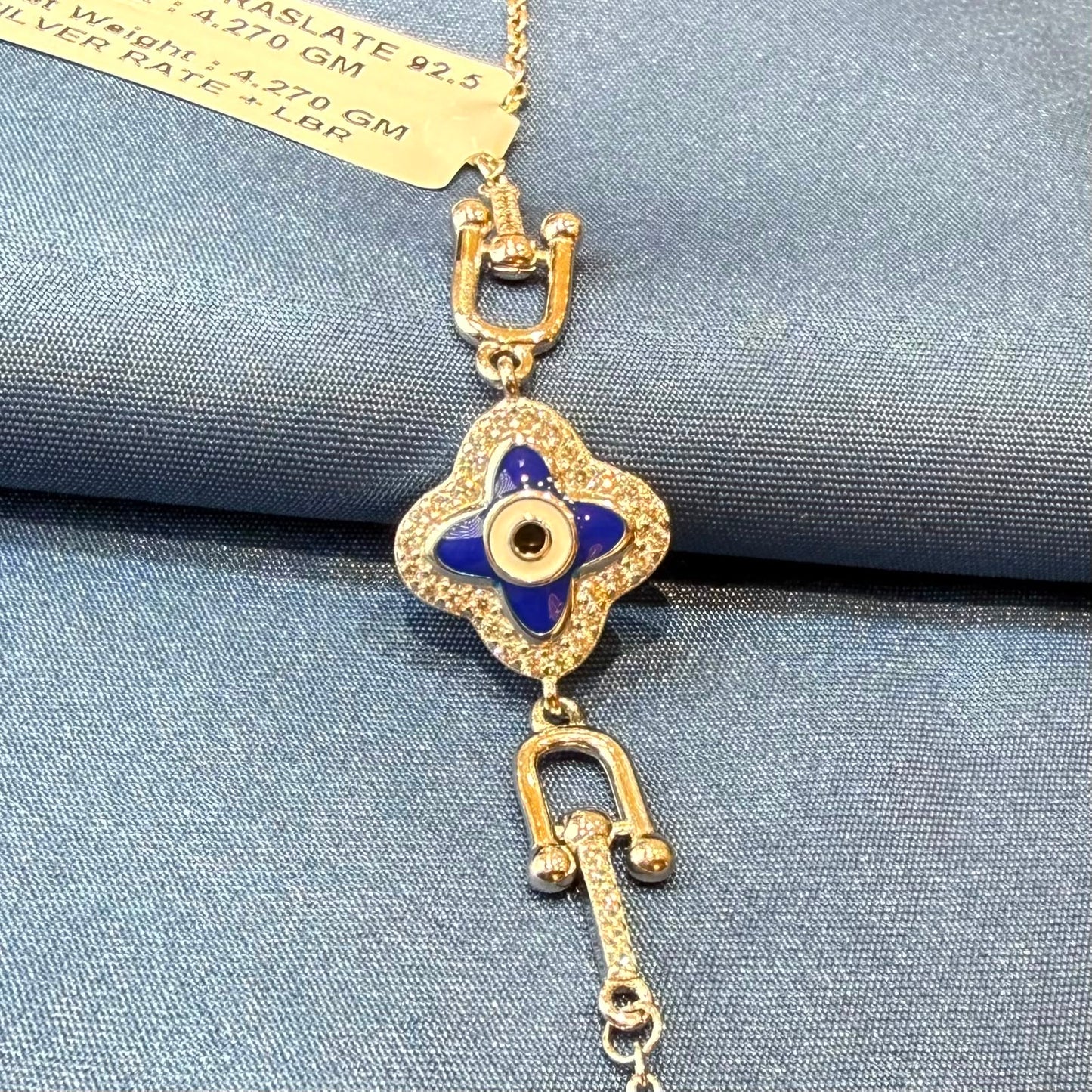 925 Evil Eye Ladies Silver Bracelet