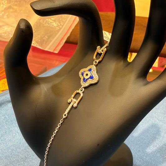 925 Evil Eye Ladies Silver Bracelet